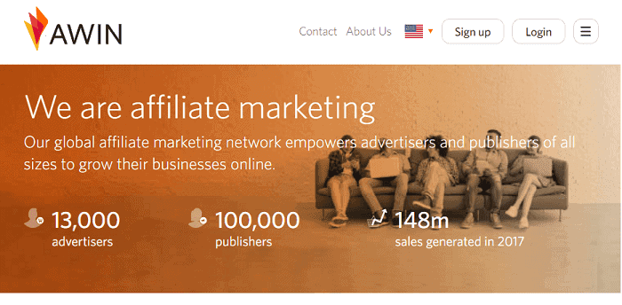 Awin is one of the best affiliate networks that provide infrastructure-free to all businesses