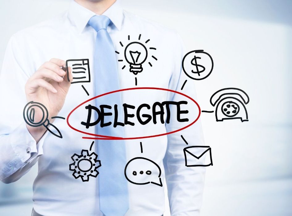 Entrepreneurs know how to delegate functions at critical moments