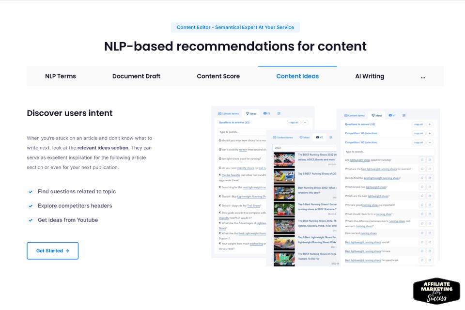 NLP Based Recommendations for Content - Content Ideas