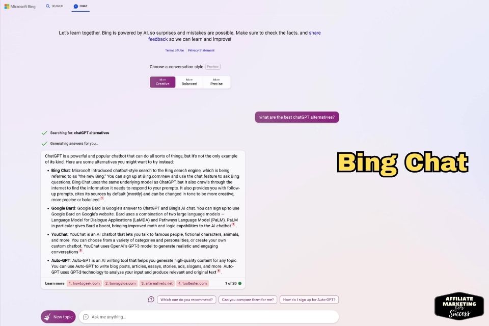 Bing Chat: Microsoft’s chatbot-style search engine