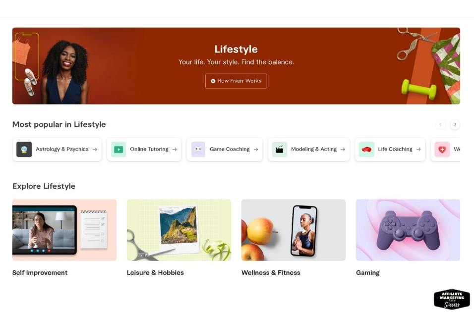 Choose lifestyle Fiverr gigs to find the balance