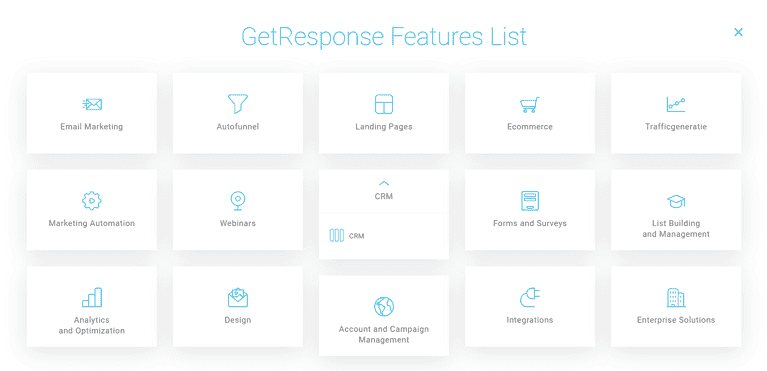 GetResponse_Features_list - GetResponse Review for 2019