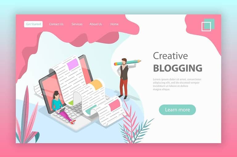 Image of creative, blogging