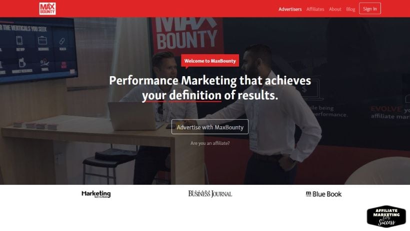 MaxBounty contains a list of the best high-paying affiliate programs worth signing up for