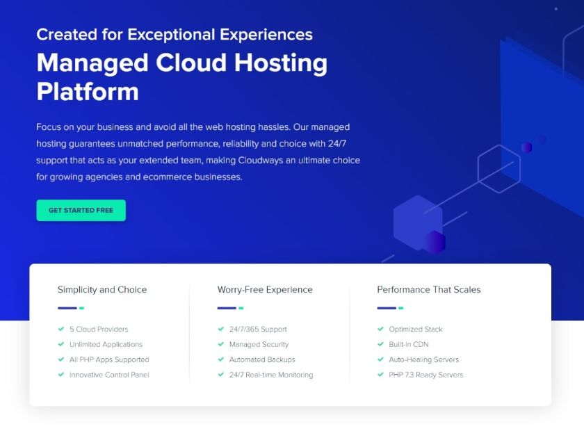 Managed cloud hosting platform