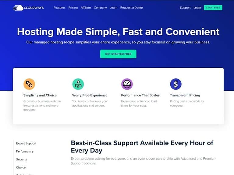 Cloudways offers hosting made simple, fast and convenient
