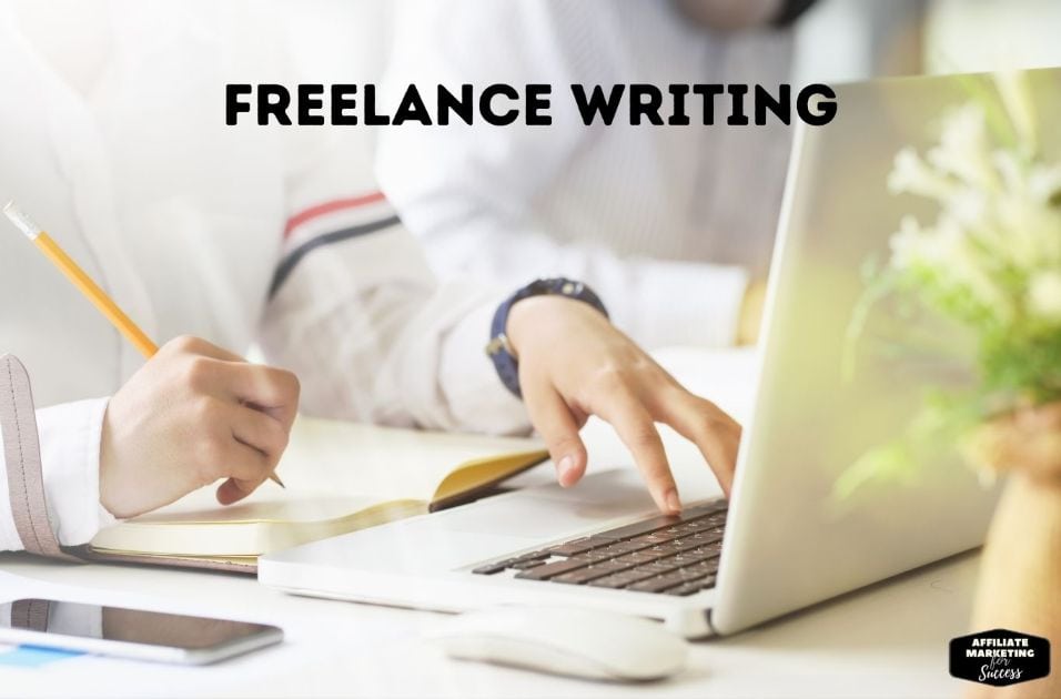You can be a freelancer from home, and you can get paid by the word or by the hour, or by the project