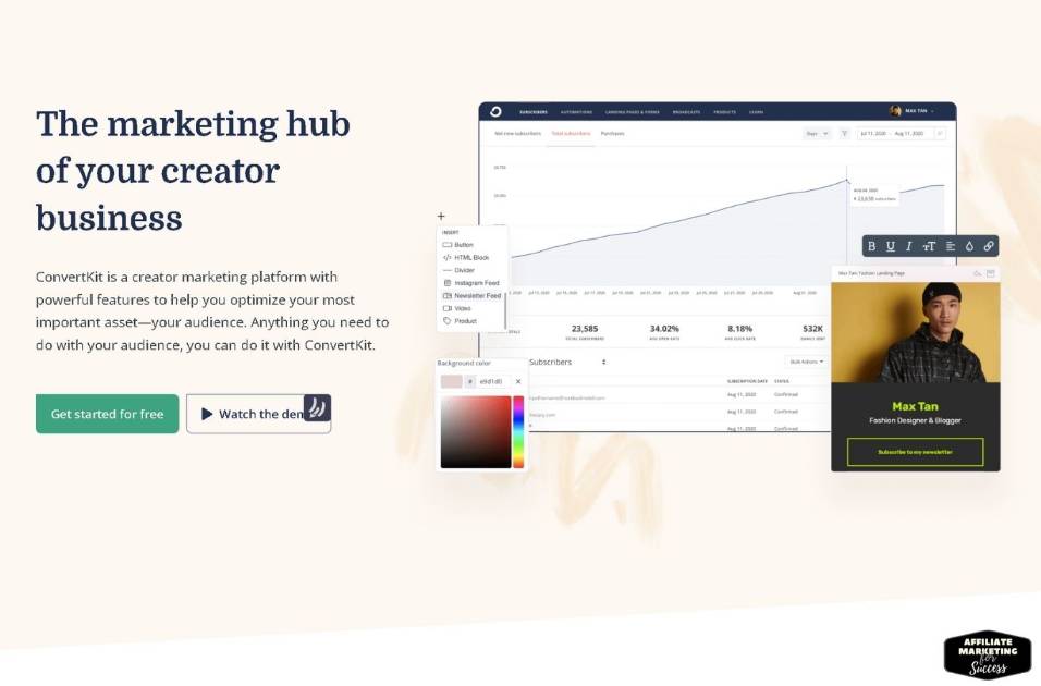 Convertkit is a tool that allows you to create customized pricing plans for your products and services.