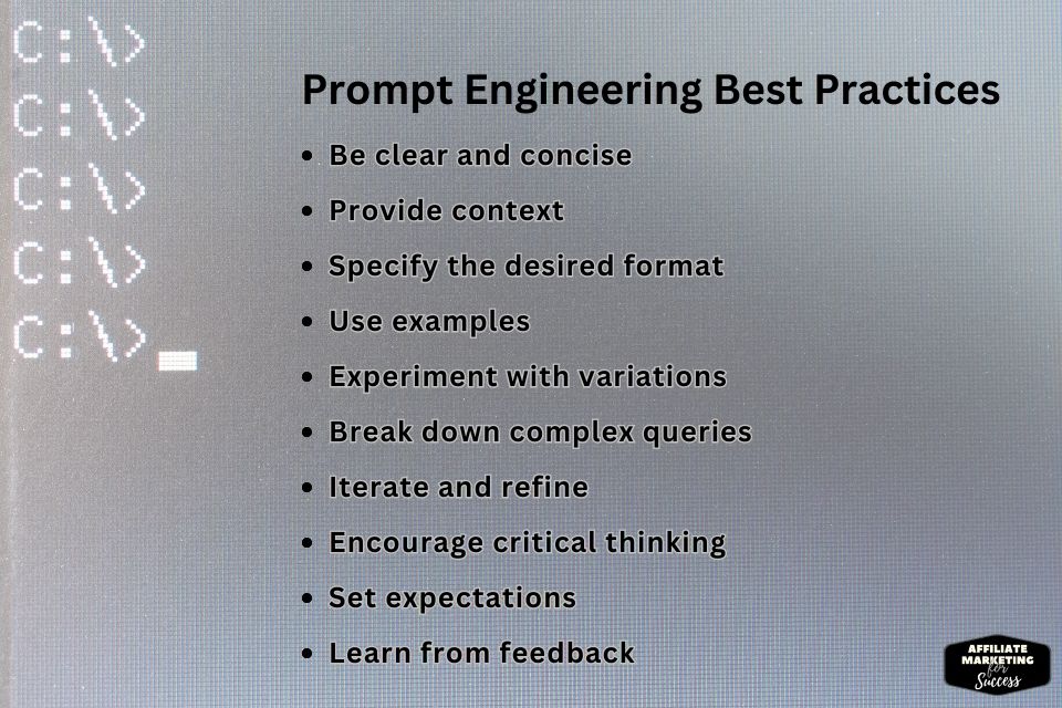 Prompt engineering best practices