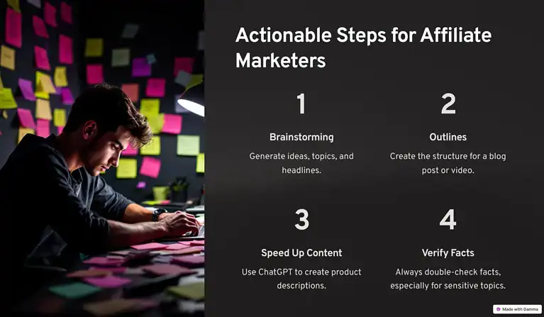 Actionable Steps for Affiliate Marketers