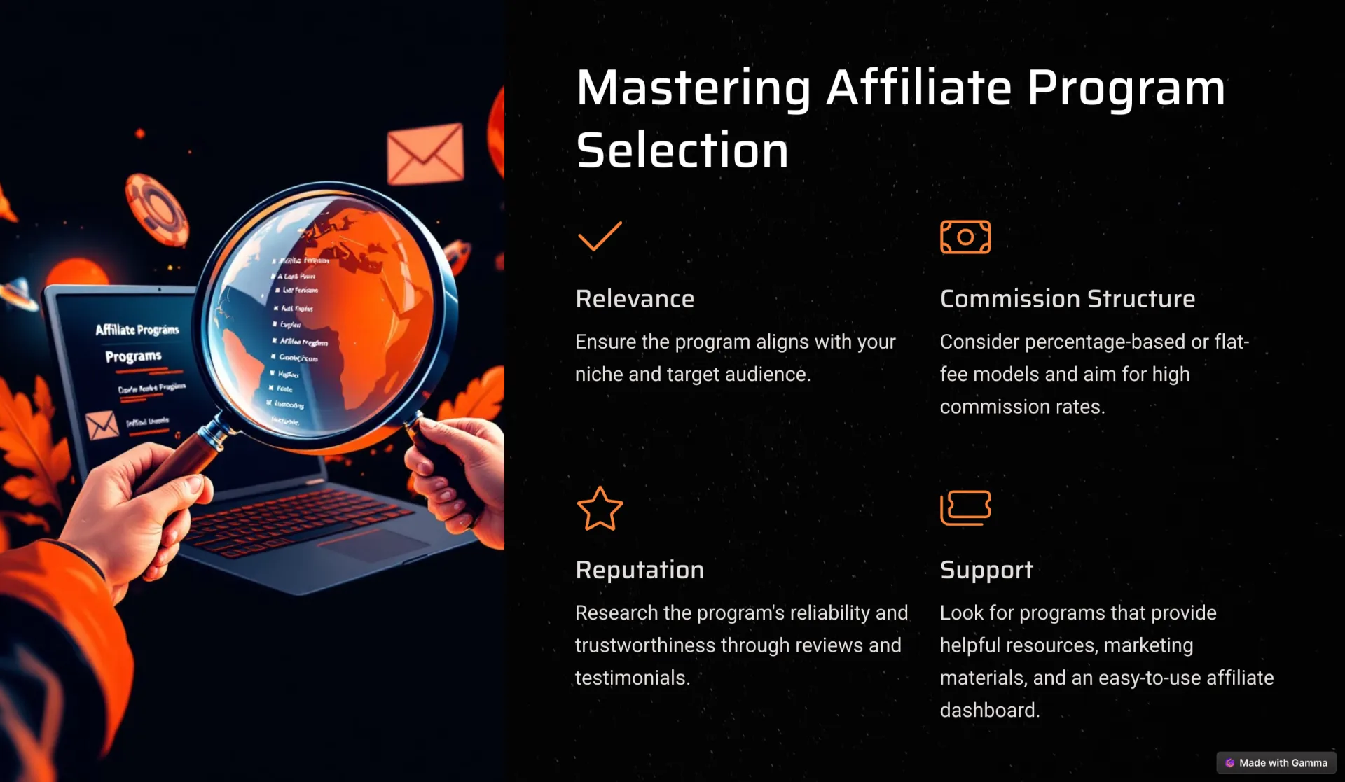 Mastering Affiliate Program Selection: Finding the Right Partners