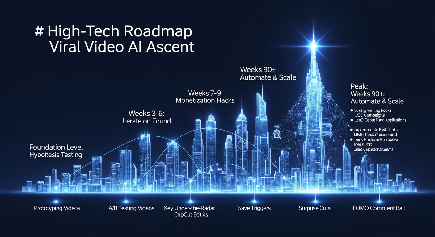 Short form video AI roadmap: Hypothesis testing, monetization, automation & scaling. #viralvideo #AI #roadmap