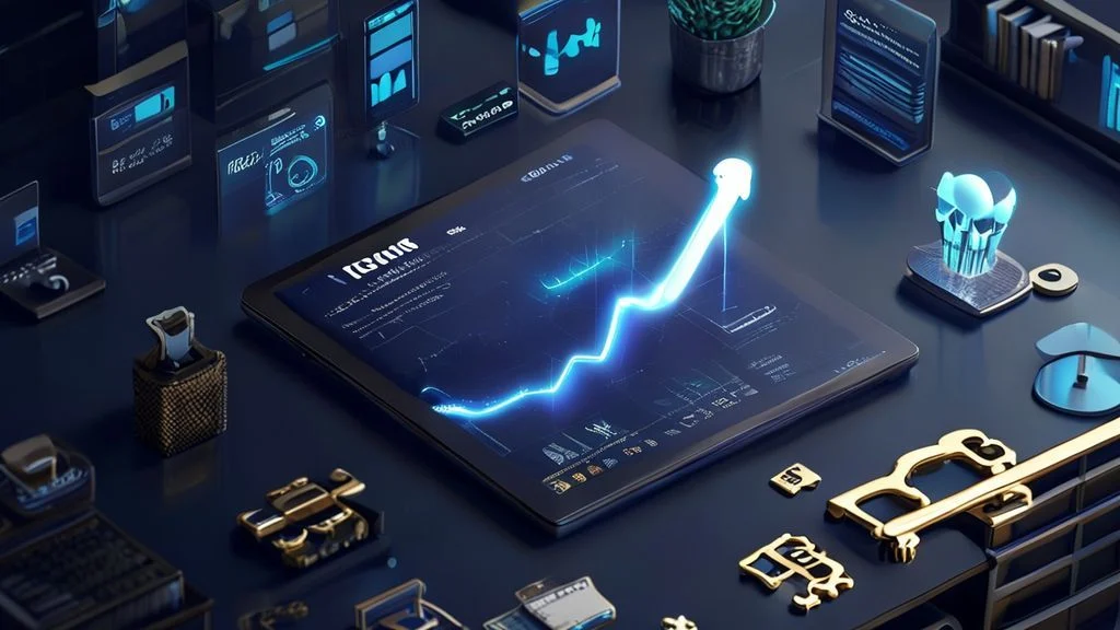 Digital product affiliate dashboard with high-margin commission growth and glowing analytics