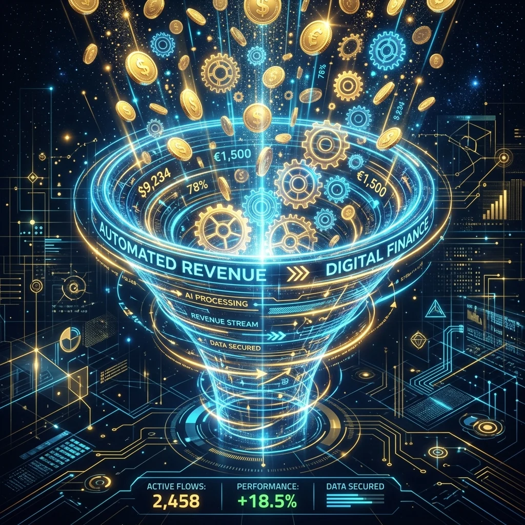 AI affiliate funnel workflow illustration