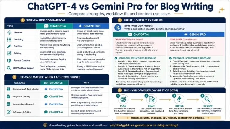 ChatGPT-4 vs Gemini Pro: Which AI Wins for Affiliate 2026? featured infographic image