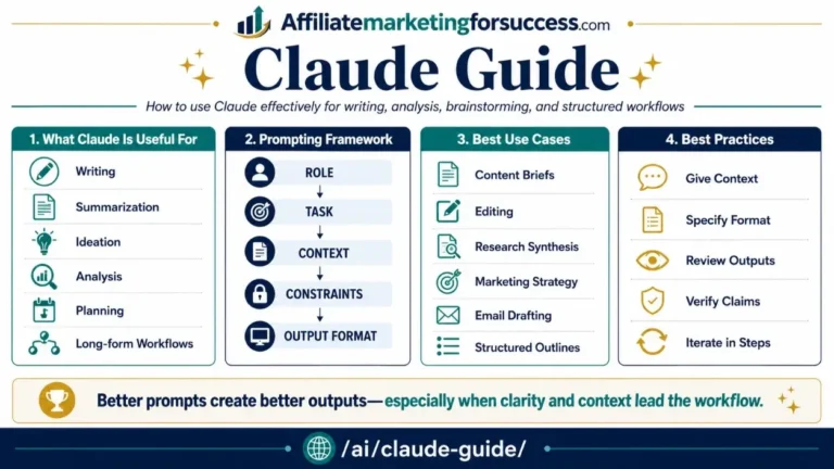 Claude Guide: Master Anthropic AI Workflows (2026) featured infographic image