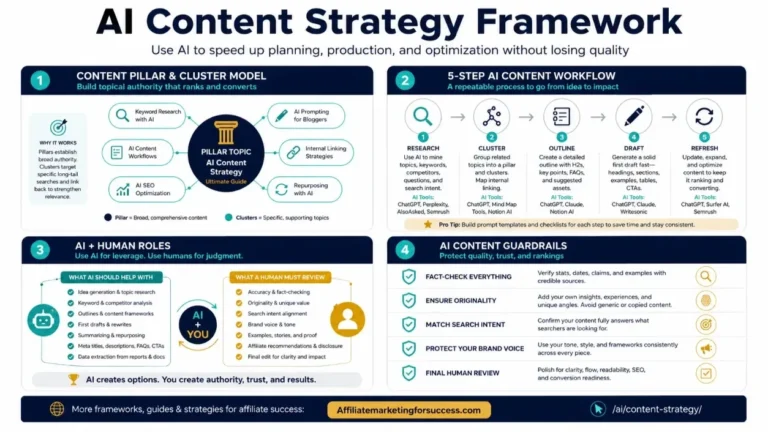 Affiliate Content Strategy: What to Improve First featured infographic image