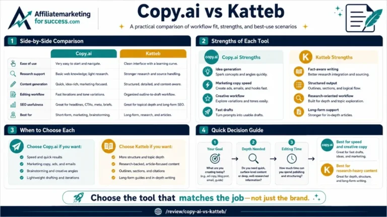 Copy.ai vs Katteb 2026: Which AI Tool is Better for SEO? featured infographic image