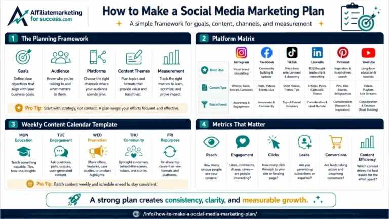 How to Create a Social Media Marketing Plan (Step-by-Step) featured infographic image