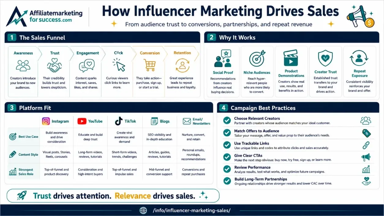 Influencer Marketing: 7 Secret Tactics to 3X Sales in 2026 featured infographic image