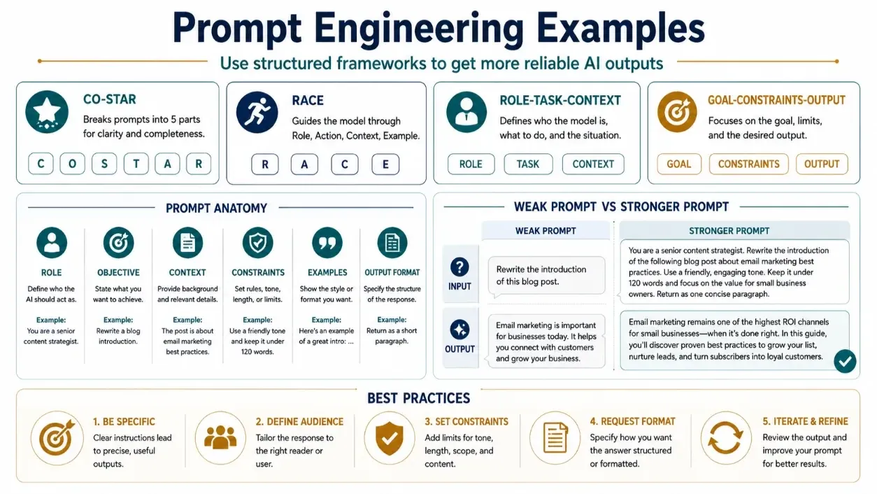 Prompt engineering examples for content creation