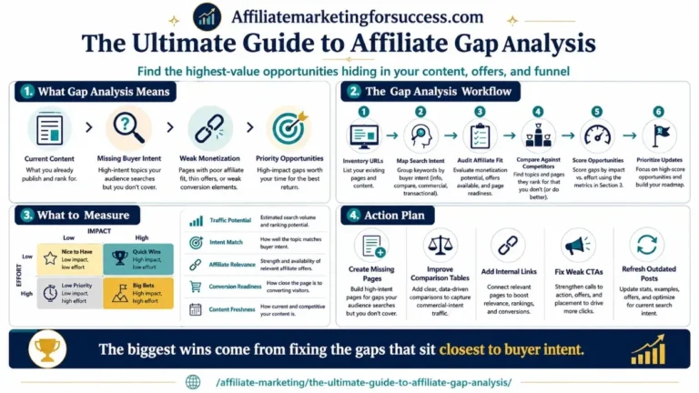 Affiliate Gap Analysis Guide: Find Hidden Revenue in 2026 featured infographic image