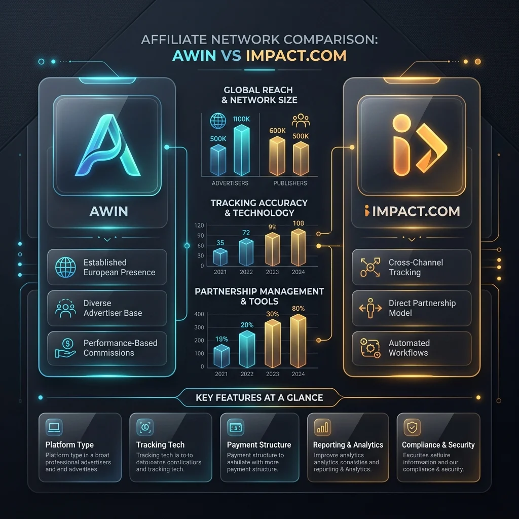 Awin vs Impact.com for Publishers: 2026 Comparison featured image