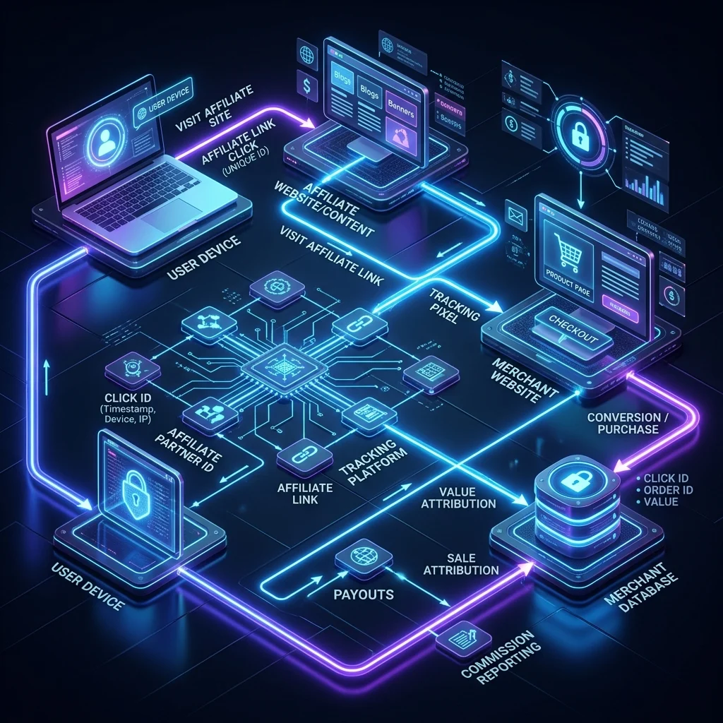 Affiliate marketing website launch roadmap with research, publishing, and measurement stages