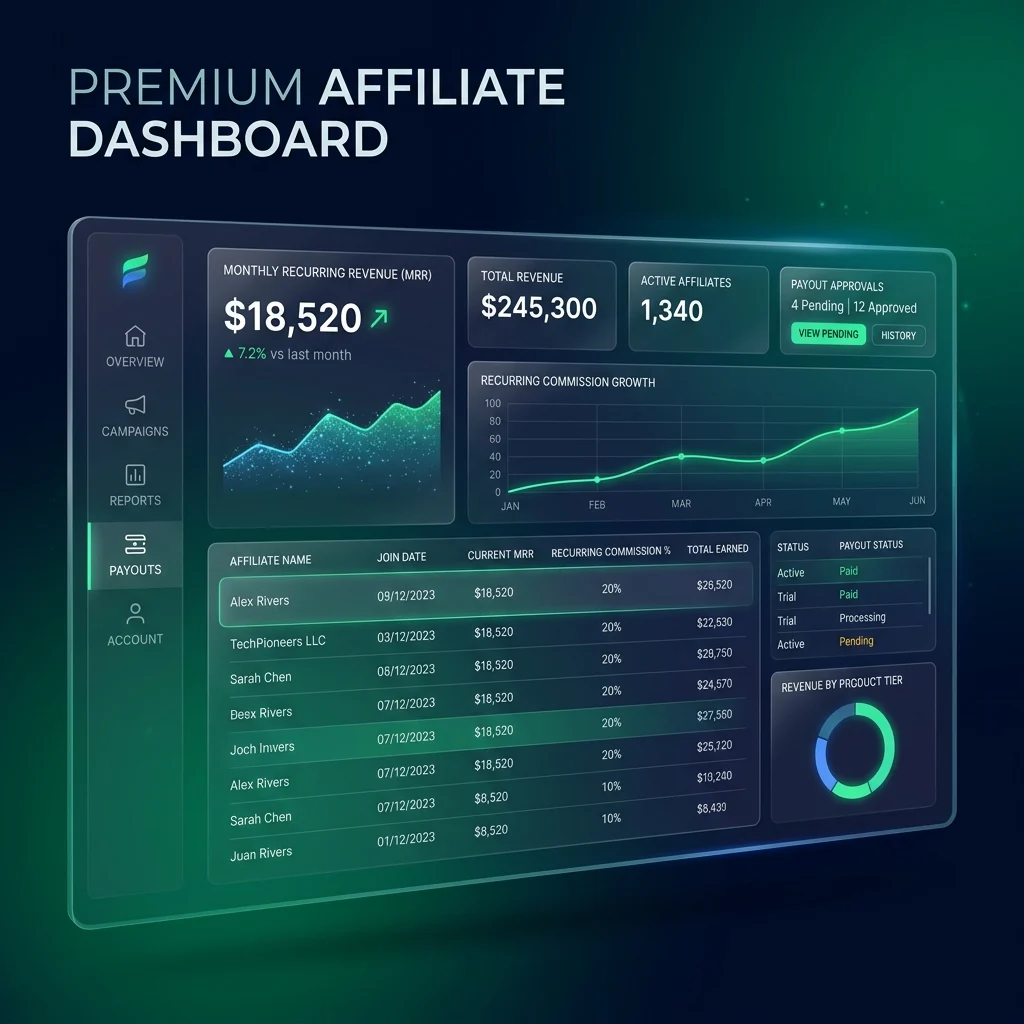 Affiliate marketing website launch roadmap with research, publishing, and measurement stages